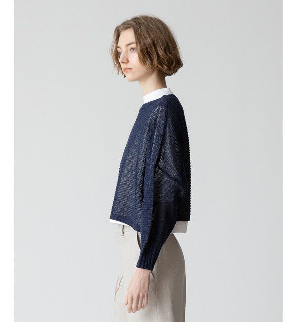 allureville「ドロップ天竺クロップドプルオーバー」|ニット・セーター|