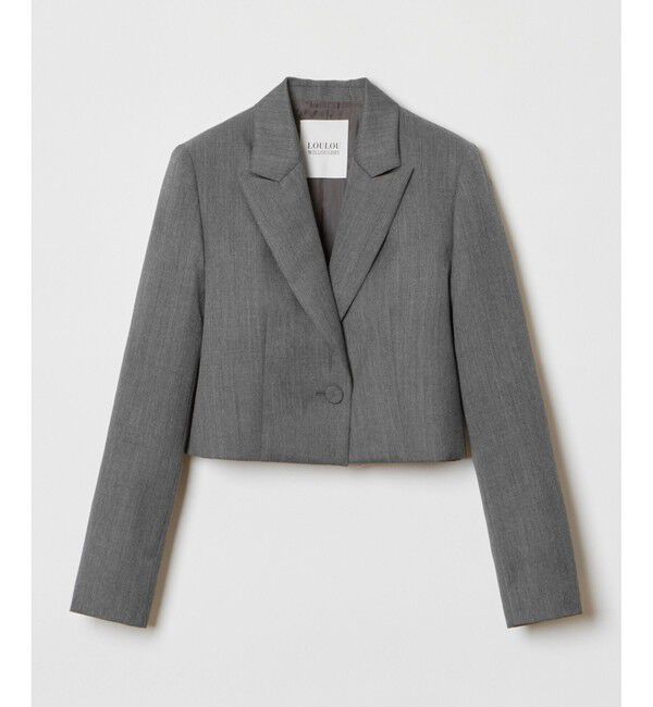 LOULOU WILLOUGHBY「【LOULOU WILLOUGHBY】ルマーノツイルショートジャケット」|テーラードジャケット|