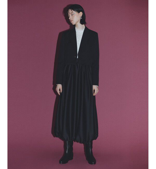 LOULOU WILLOUGHBY「【LOULOU WILLOUGHBY】ルマーノツイルショートジャケット」|テーラードジャケット|