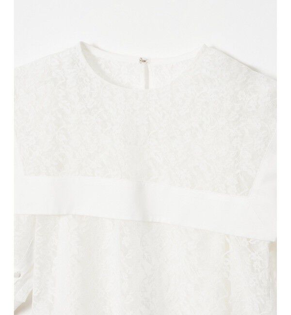 allureville「レーススクエアカラーブラウス」|シャツ・ブラウス|