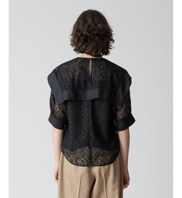 allureville「レーススクエアカラーブラウス」|シャツ・ブラウス|