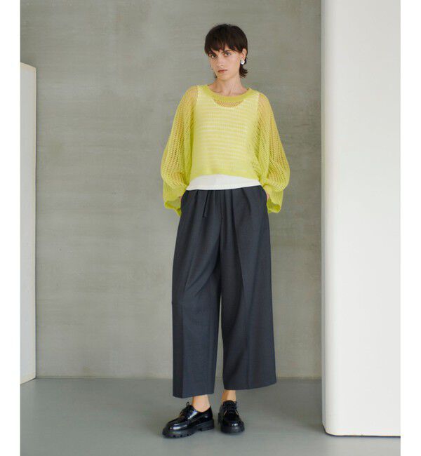 allureville「ドライモヘヤメッシュプルオーバー」|ニット・セーター|