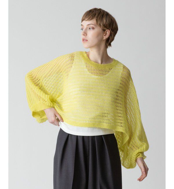 allureville「ドライモヘヤメッシュプルオーバー」|ニット・セーター|