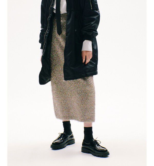 allureville「マルチラメシャギースカート」|スカート|