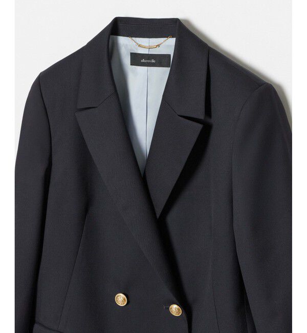 allureville「ウールギャバジンテーラードジャケット」|テーラードジャケット|