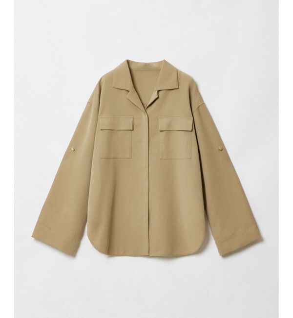 allureville「CRISPYカルゼターンバックシャツ」|シャツ・ブラウス|