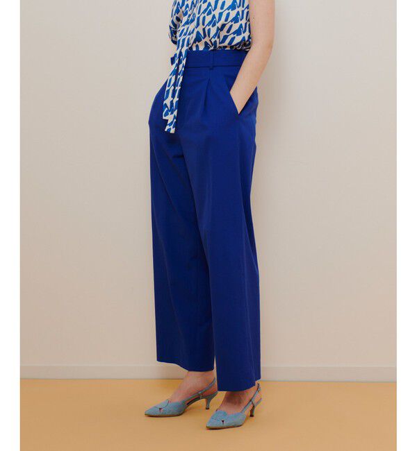 allureville「シェルタリングタックワイドパンツ」|チノ|