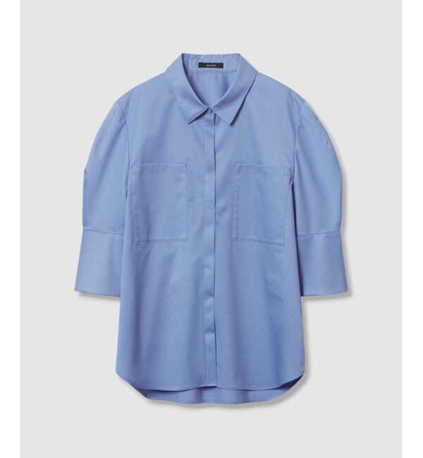 allureville「コットン混ストレッチブロードシャツ」|シャツ・ブラウス|