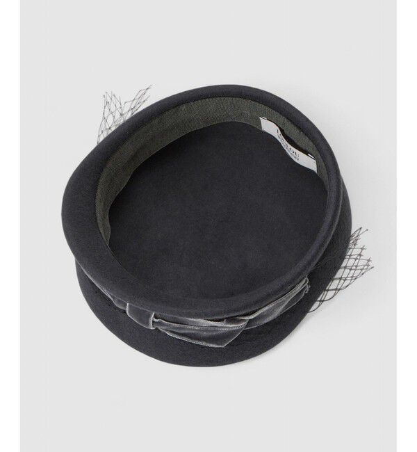 LOULOU WILLOUGHBY「【LOULOU WILLOUGHBY】ベロアリボンキャスケット」|キャップ・キャスケット|