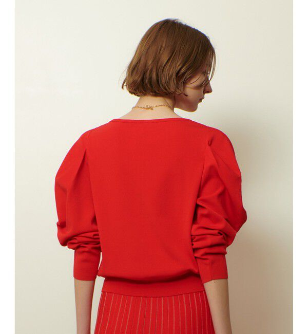 allureville「ソウバリドレープスリーブプルオーバー」|ニット・セーター|