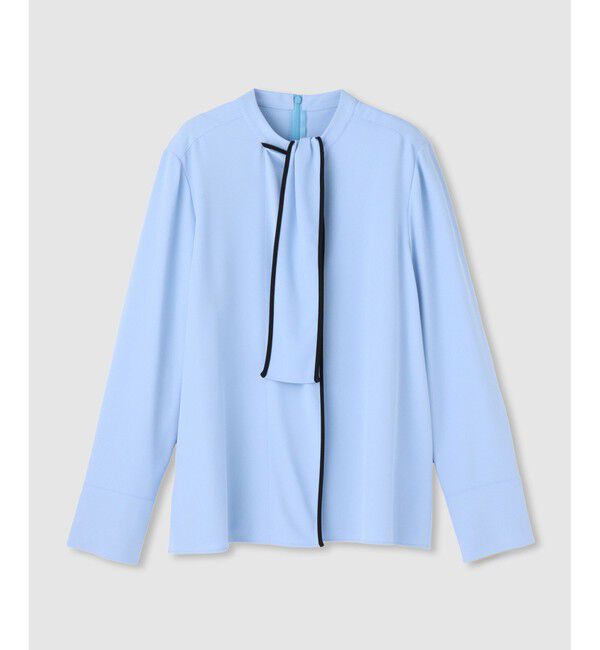 allureville「DEFORM ボウブラウス」|シャツ・ブラウス|ブルー系