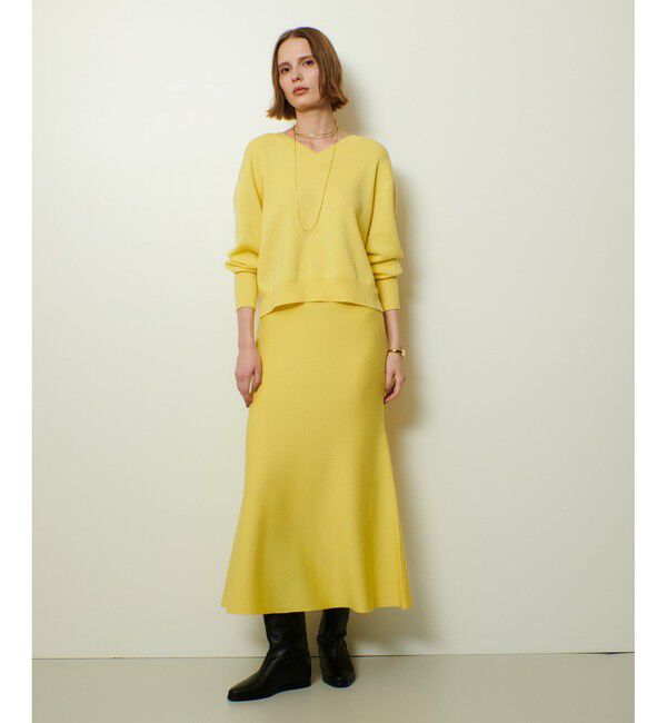 allureville「ウールスムース2WAYネックプルオーバー」|ニット・セーター|