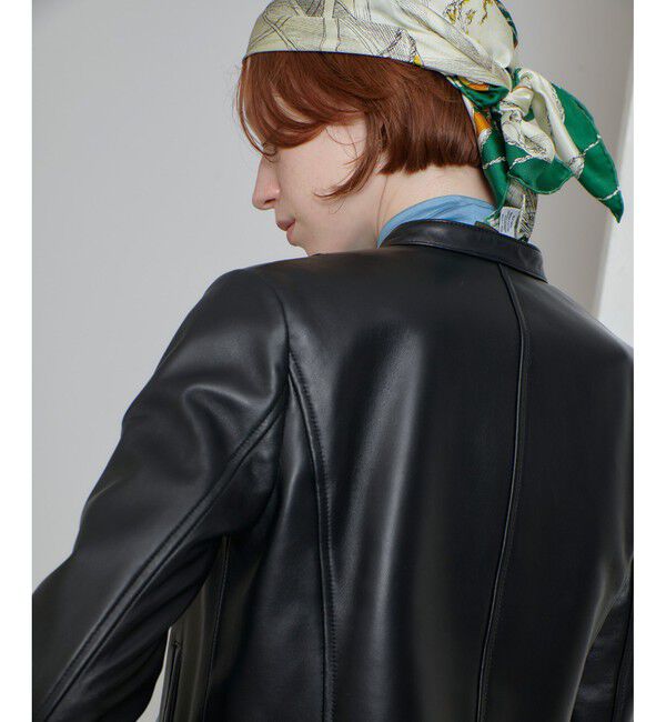 allureville「スタンドカラーレザーライダースジャケット」|ライダースジャケット|