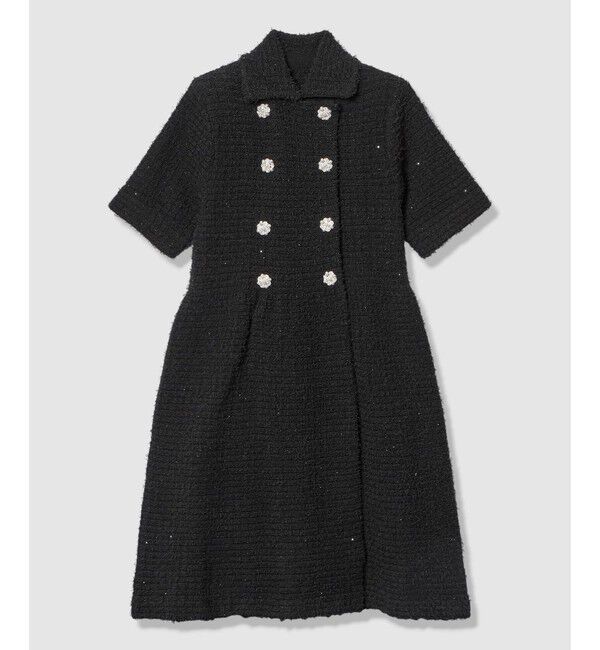 LOULOU WILLOUGHBY「【LOULOU WILLOUGHBY】ニットツィードワンピース」|ワンピース|