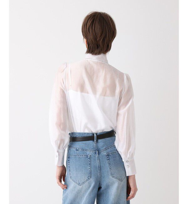 allureville「オーガンザボウブラウス」|シャツ・ブラウス|