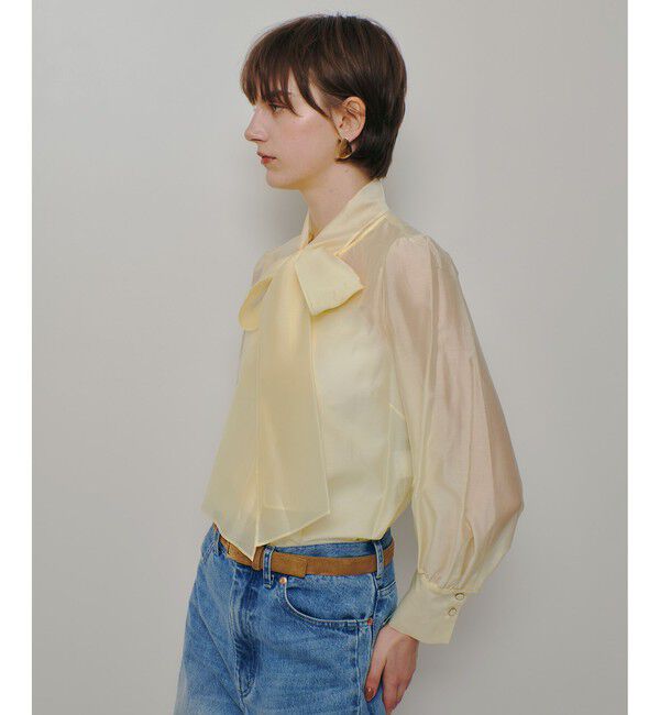 allureville「オーガンザボウブラウス」|シャツ・ブラウス|