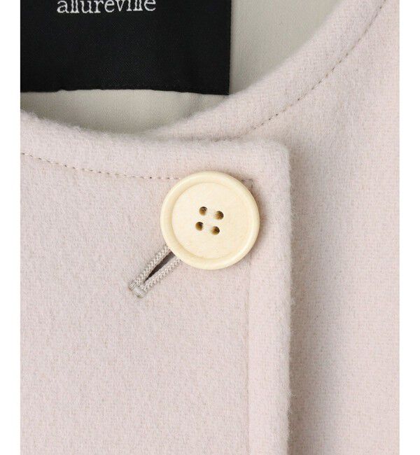 allureville「ノーカラーコクーンコート」|ダッフルコート|