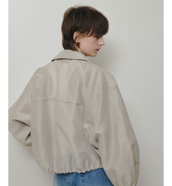 allureville「オーガンジーステンカラーブルゾン」|ブルゾン・スタジャン|