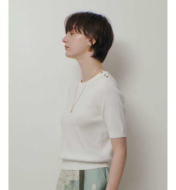 allureville「ソウバリ肩釦クループルオーバー」|ニット・セーター|