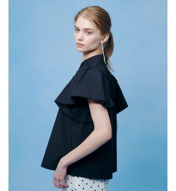 LOULOU WILLOUGHBY「【LOULOU WILLOUGHBY】バルーンスリーブシャツブラウス」|シャツ・ブラウス|