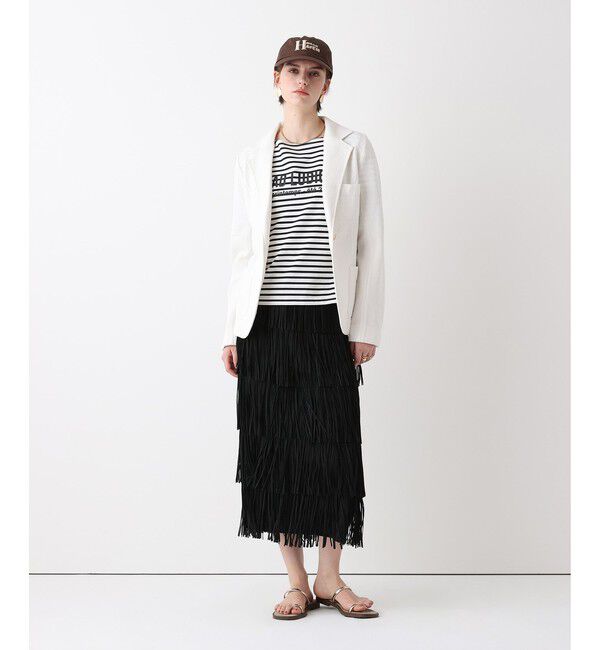 allureville「カノコストレッチニットジャケット」|テーラードジャケット|