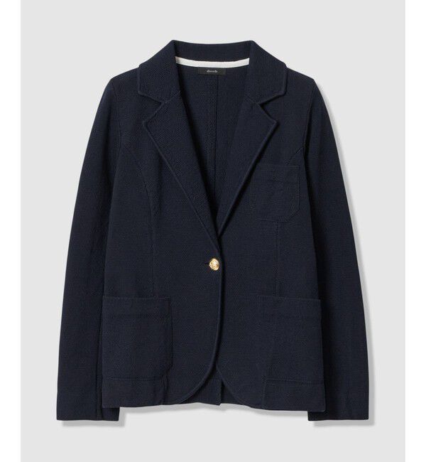 allureville「カノコストレッチニットジャケット」|テーラードジャケット|