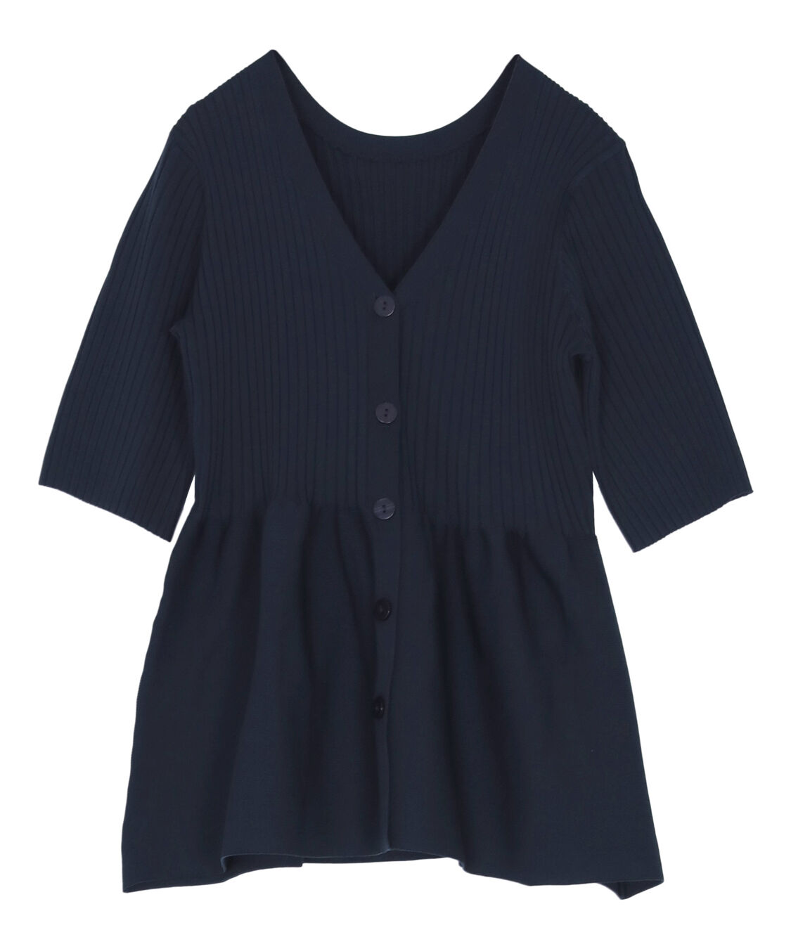 titivate「前後2wayハーフスリーブペプラムニットトップス」|ニット・セーター|