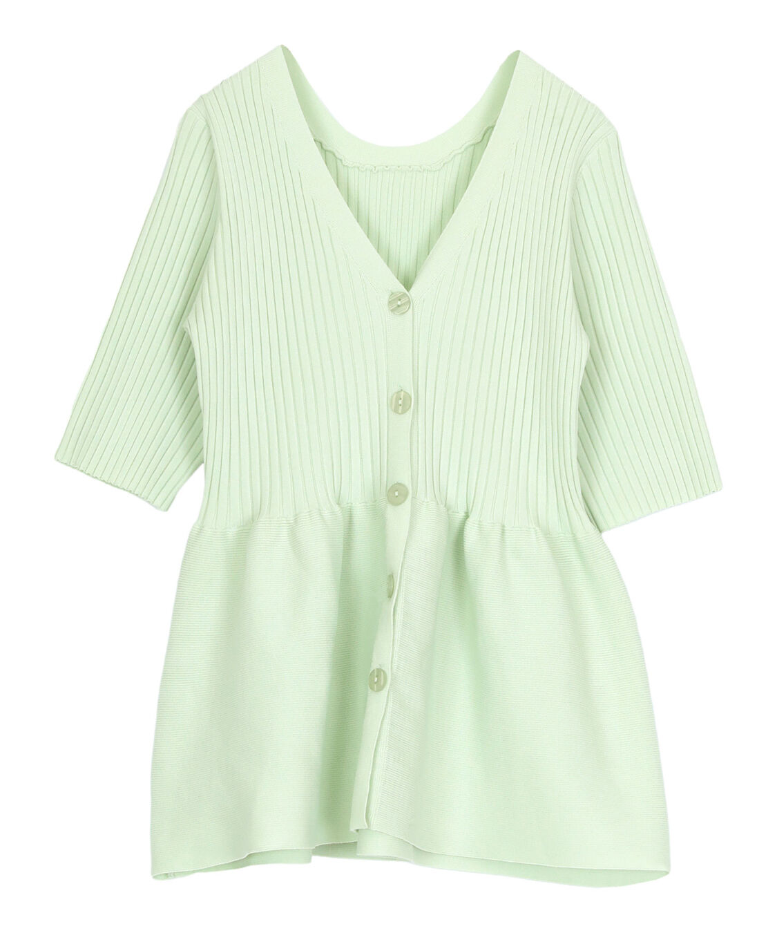 titivate「前後2wayハーフスリーブペプラムニットトップス」|ニット・セーター|