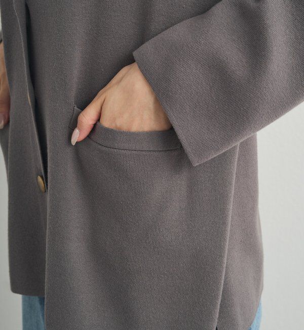  「【セットアップ対応】ニットテーラードジャケット」|テーラードジャケット|