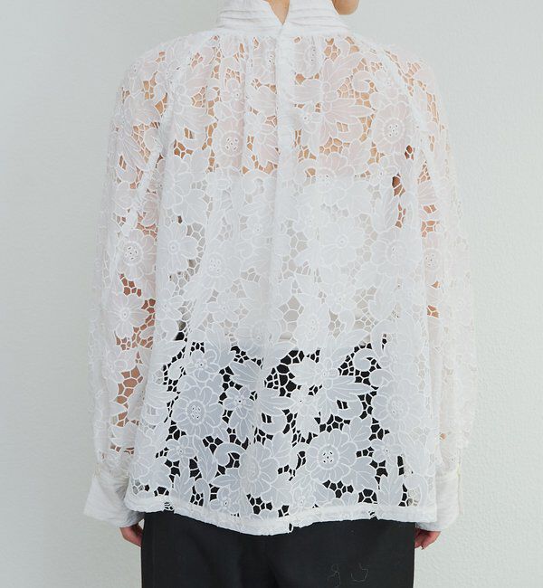  「フラワーモチーフカットワークレースブラウス」|シャツ・ブラウス|