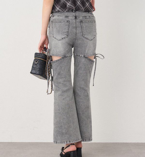  「サイドあき美脚ストレッチデニム」|その他|