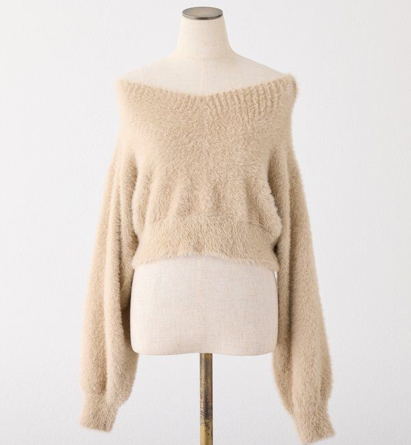  「後ろリボン2wayニットSETワンピ」|ワンピース|