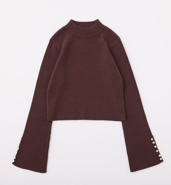  「金ボタンハイネックニット」|ニット・セーター|