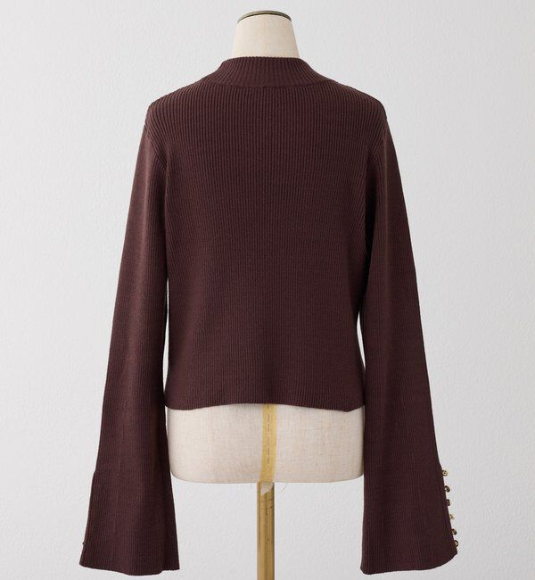  「金ボタンハイネックニット」|ニット・セーター|