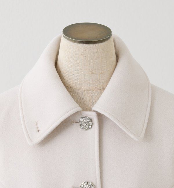  「【SＭサイズあり】リボン取り外し可能ミドルコート」|その他|