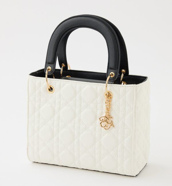  「チャーム付きキルティングミニトートバッグ」|ショルダー・メッセンジャー|