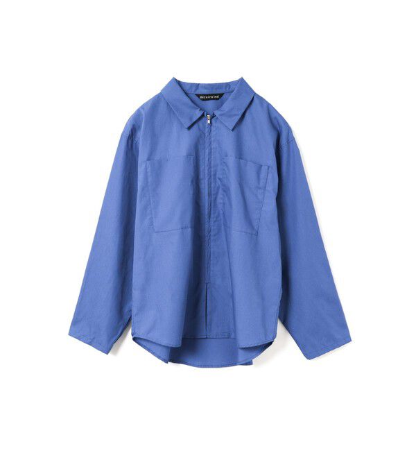 mizuiro ind「mizuiro ind ジップシャツ」|シャツ・ブラウス|ブルー