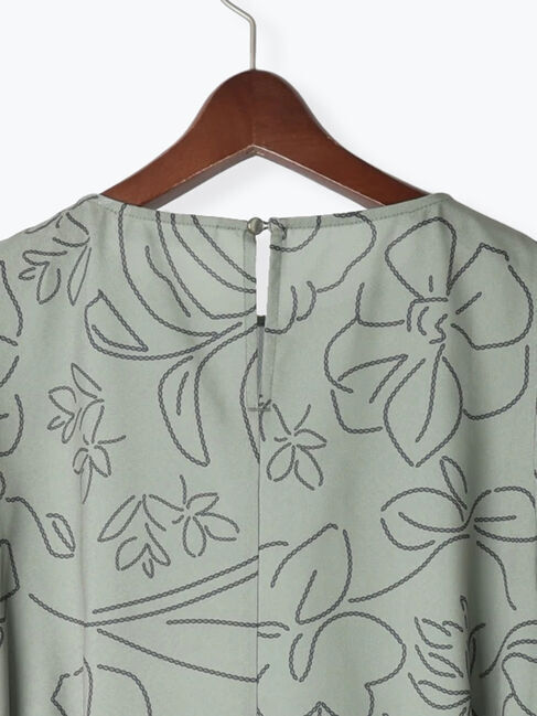 Te chichi TERRASSE「【日比谷花壇コラボ】刺繍ライクプリントワンピース」|ワンピース|