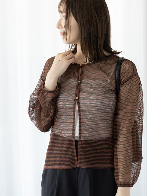 Te chichi TERRASSE「シアーストライプトップス」|その他|