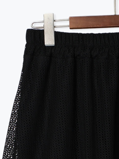 Te chichi TERRASSE「メッシュアシメティアードスカート《2025summer catalog item》」|スカート|