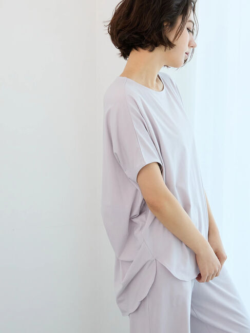 Te chichi「ワンポイント刺繍デザインプルオーバー」|Tシャツ・カットソー|ラベンダー