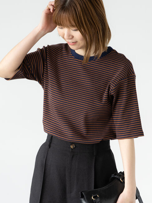 Lugnoncure「配色リブボーダートップス」|その他|