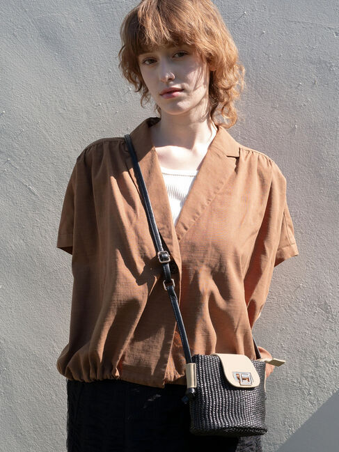 Te chichi TERRASSE「テーラーカラー羽織りシャツ《2025summer catalog item》」|シャツ・ブラウス|