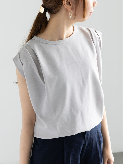 Te chichi「ショルダータックラメトップス」|Tシャツ・カットソー|