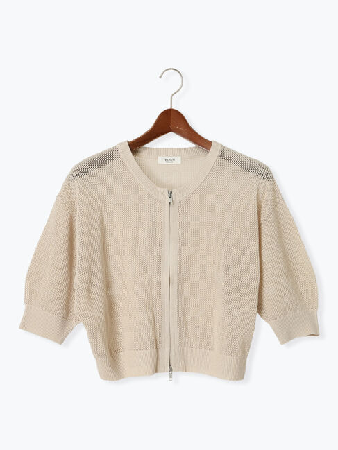 Te chichi TERRASSE「メッシュダブルジップカーディガン」|カーディガン|