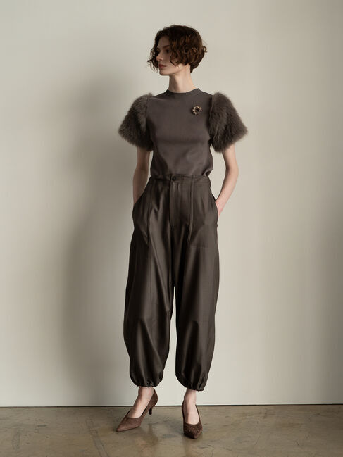 Te chichi「シャイニーツイルパラシュートパンツ《2025Autumn catalog item》」|その他|