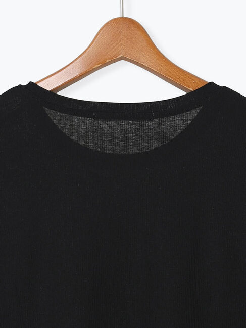 Lugnoncure「シアースラブテレコ長袖トップス」|Tシャツ・カットソー|