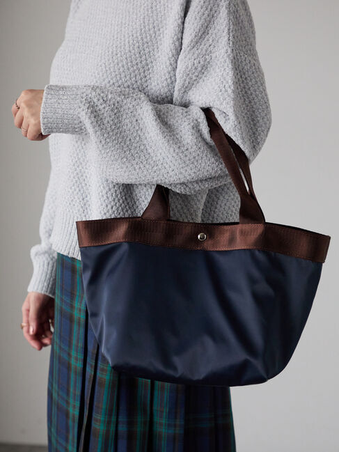 Lugnoncure「舟型トートバッグ」|その他|ネイビー