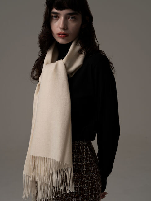 Te chichi「ウールプレーンストール」|その他|オフホワイト