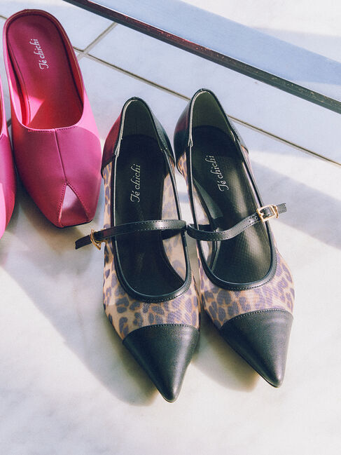 Te chichi「ポインテッドチュールパンプス」|パンプス|ブラウン